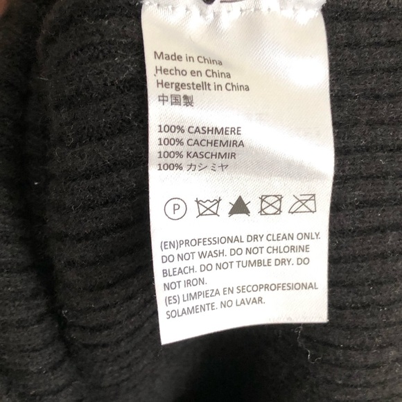 Black ribbed cashmere turtleneck sweater - Picture 11 of 14